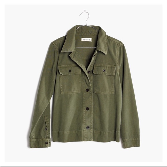 Madewell Jackets & Blazers - Madewell Northward Cropped Army Jacket in Loden M